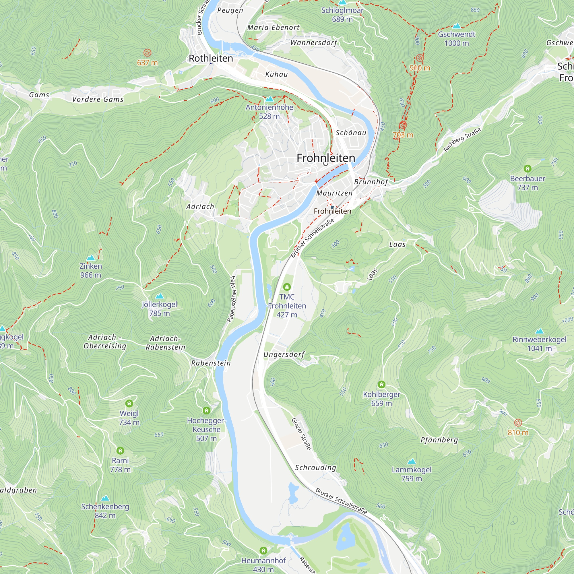 TMC Frohnleiten map