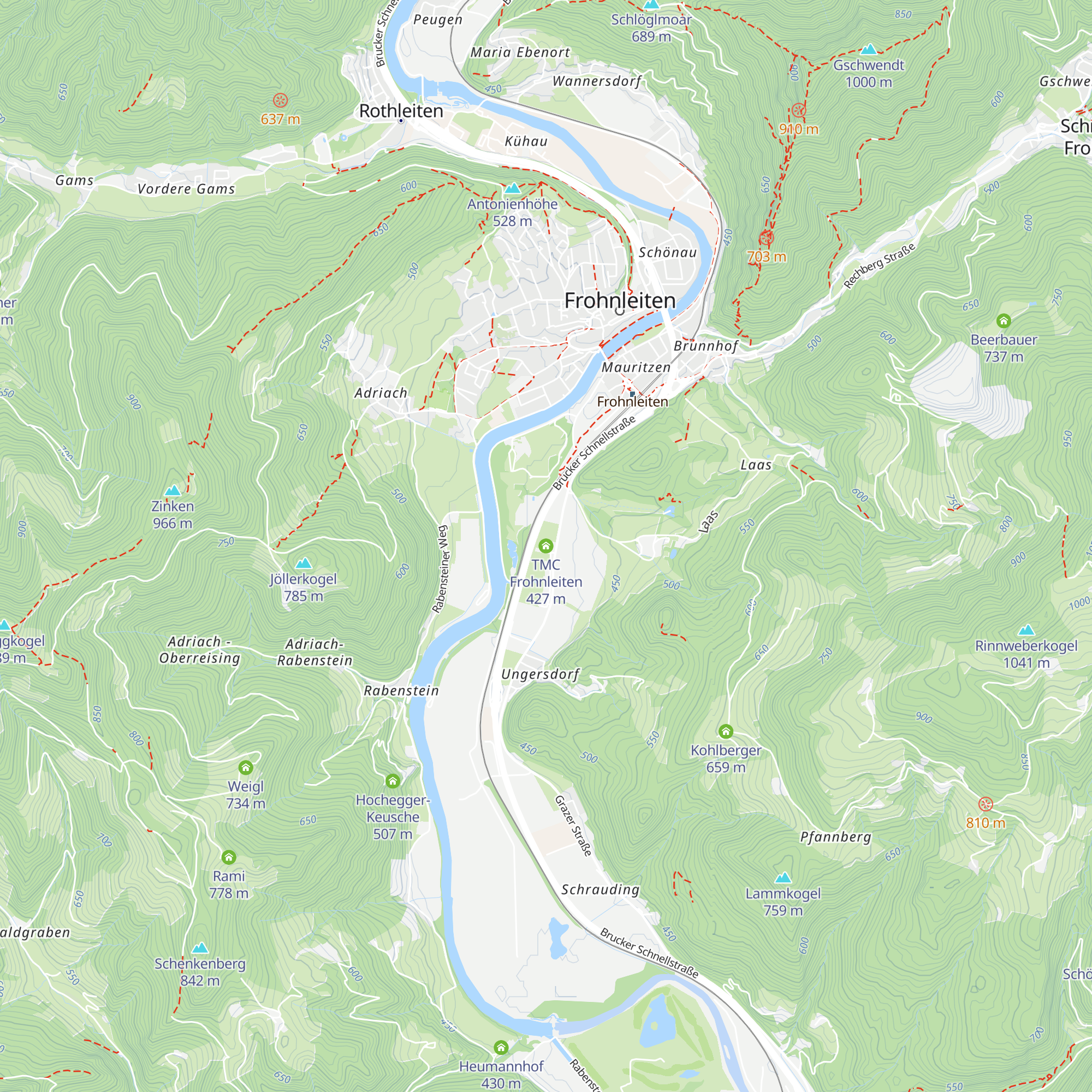 TMC Frohnleiten map