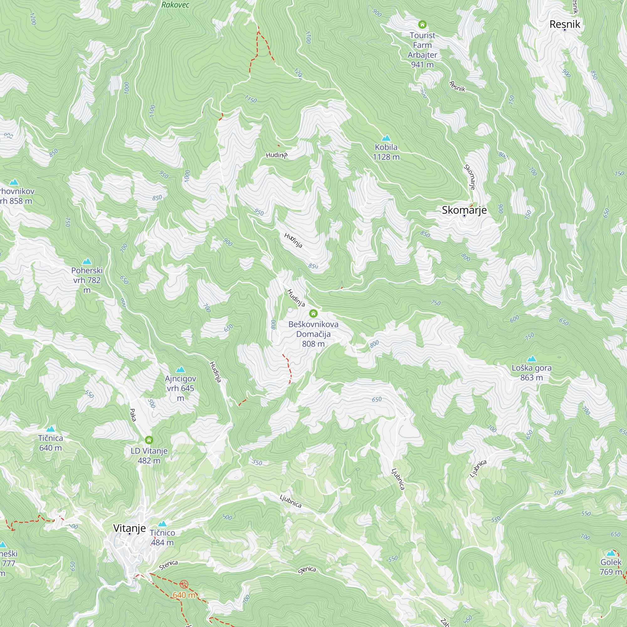 Beškovnikova Domačija map