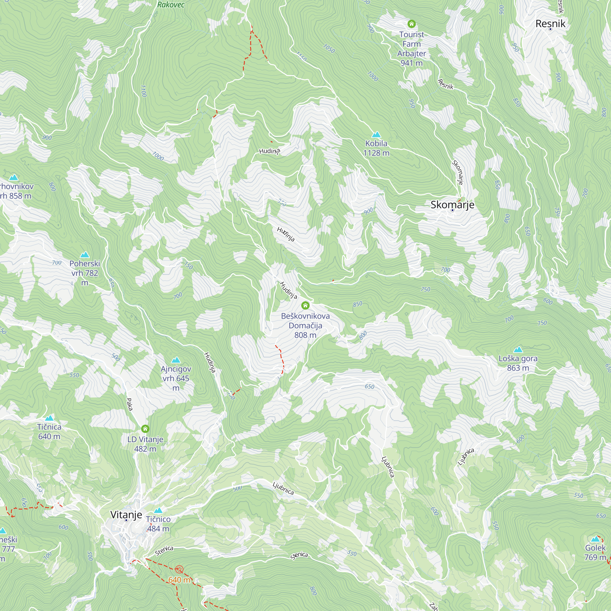 Beškovnikova Domačija map