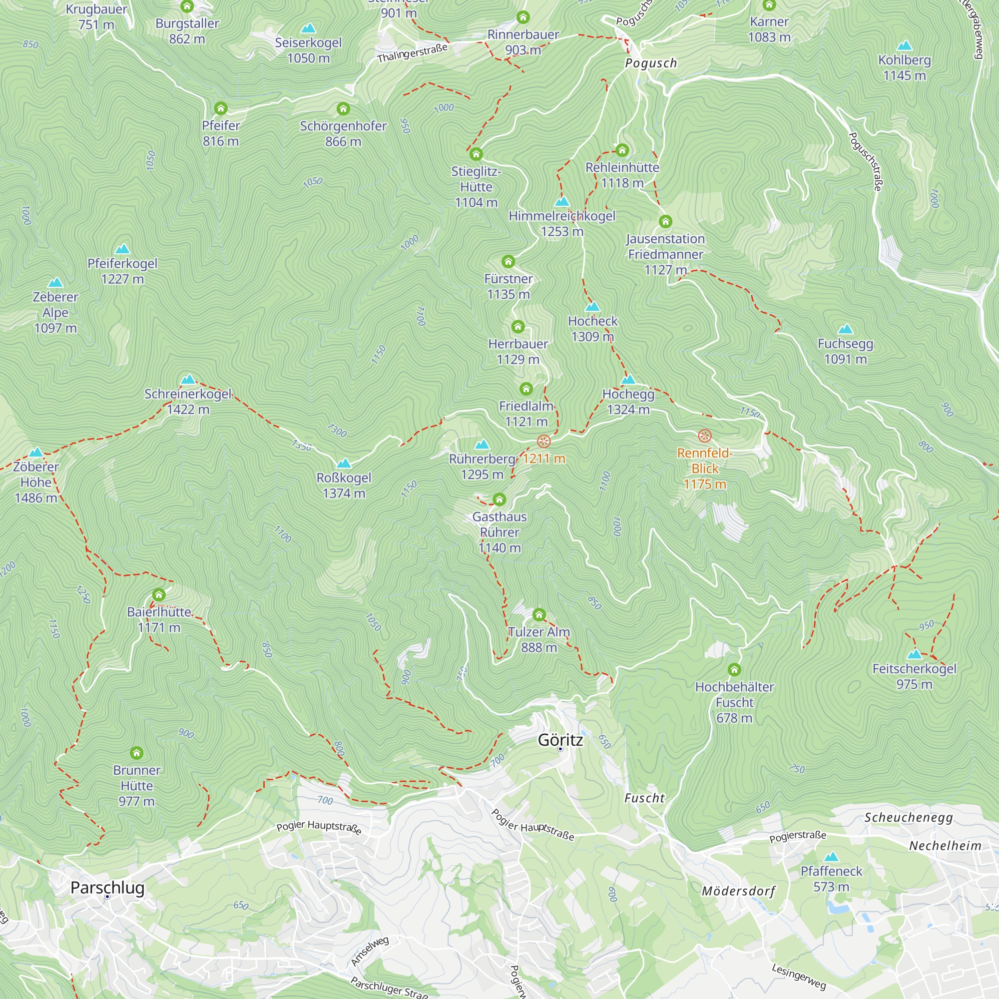 Gasthaus Rührer map