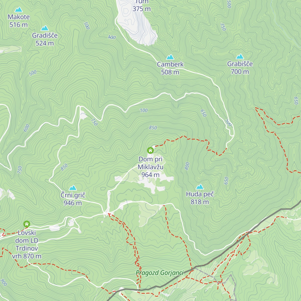 Dom pri Miklavžu map