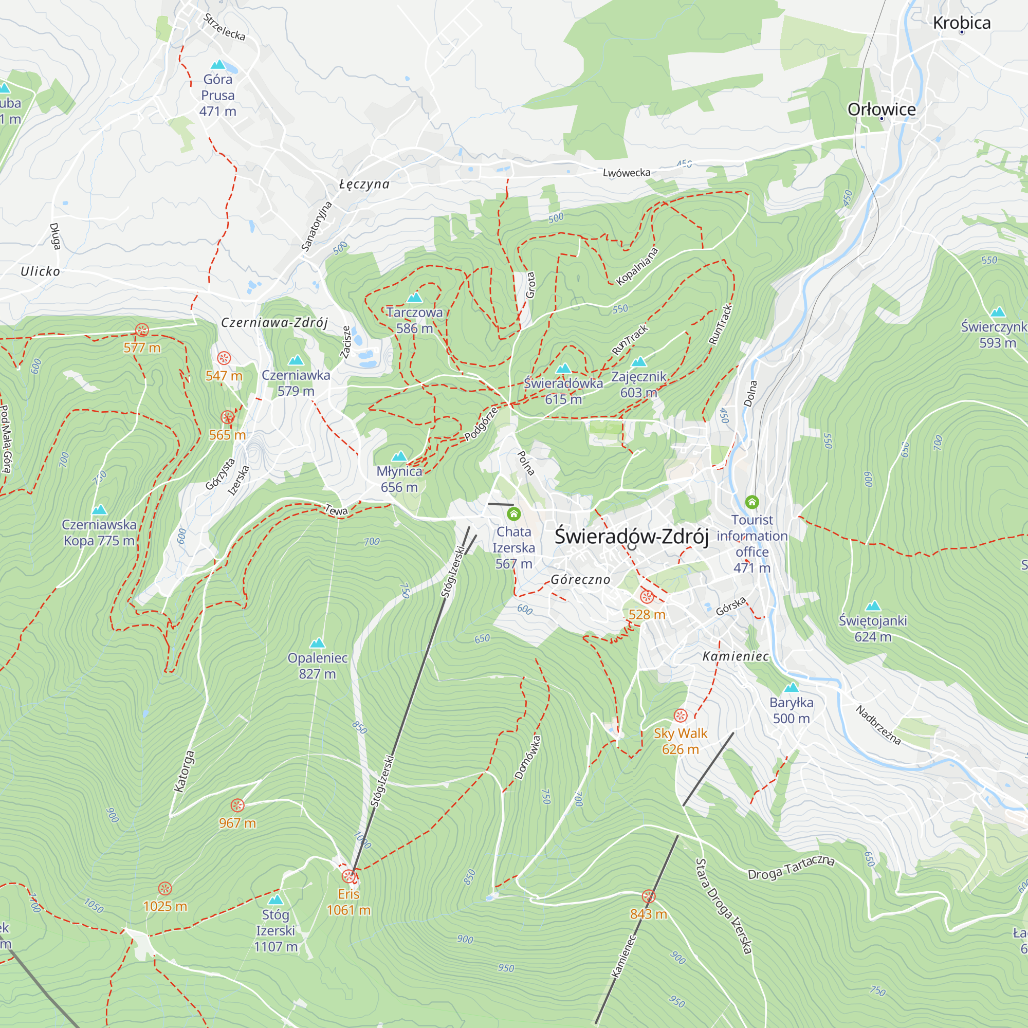 Chata Izerska map