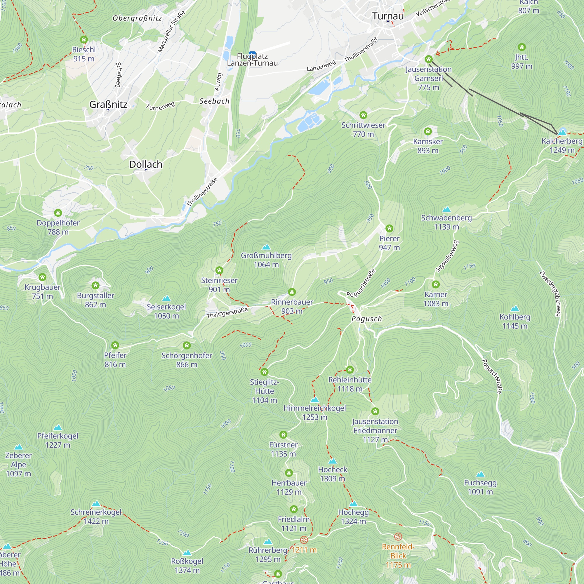 Rinnerbauer map