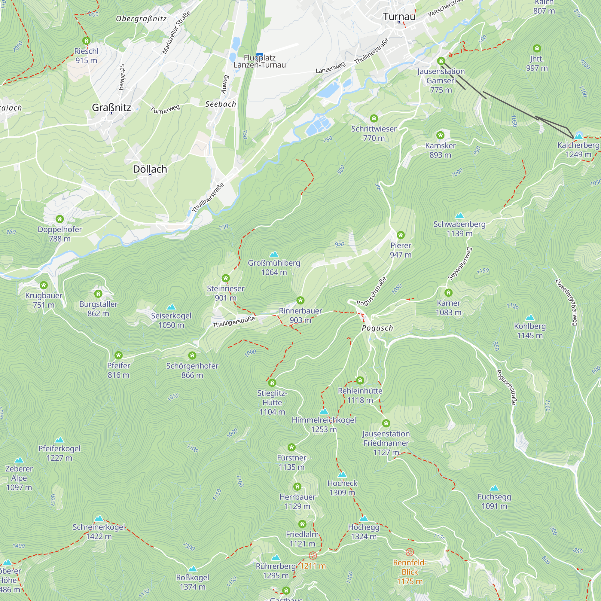 Rinnerbauer map