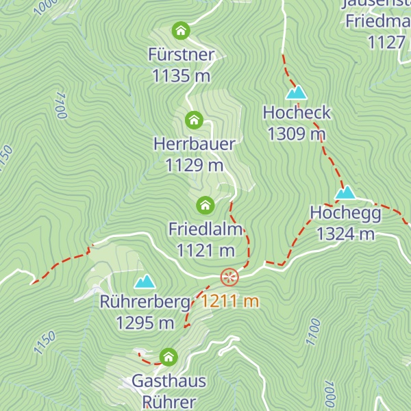 Map of Friedlalm