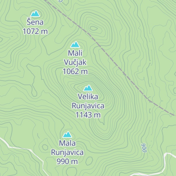 Map of Velika Runjavica