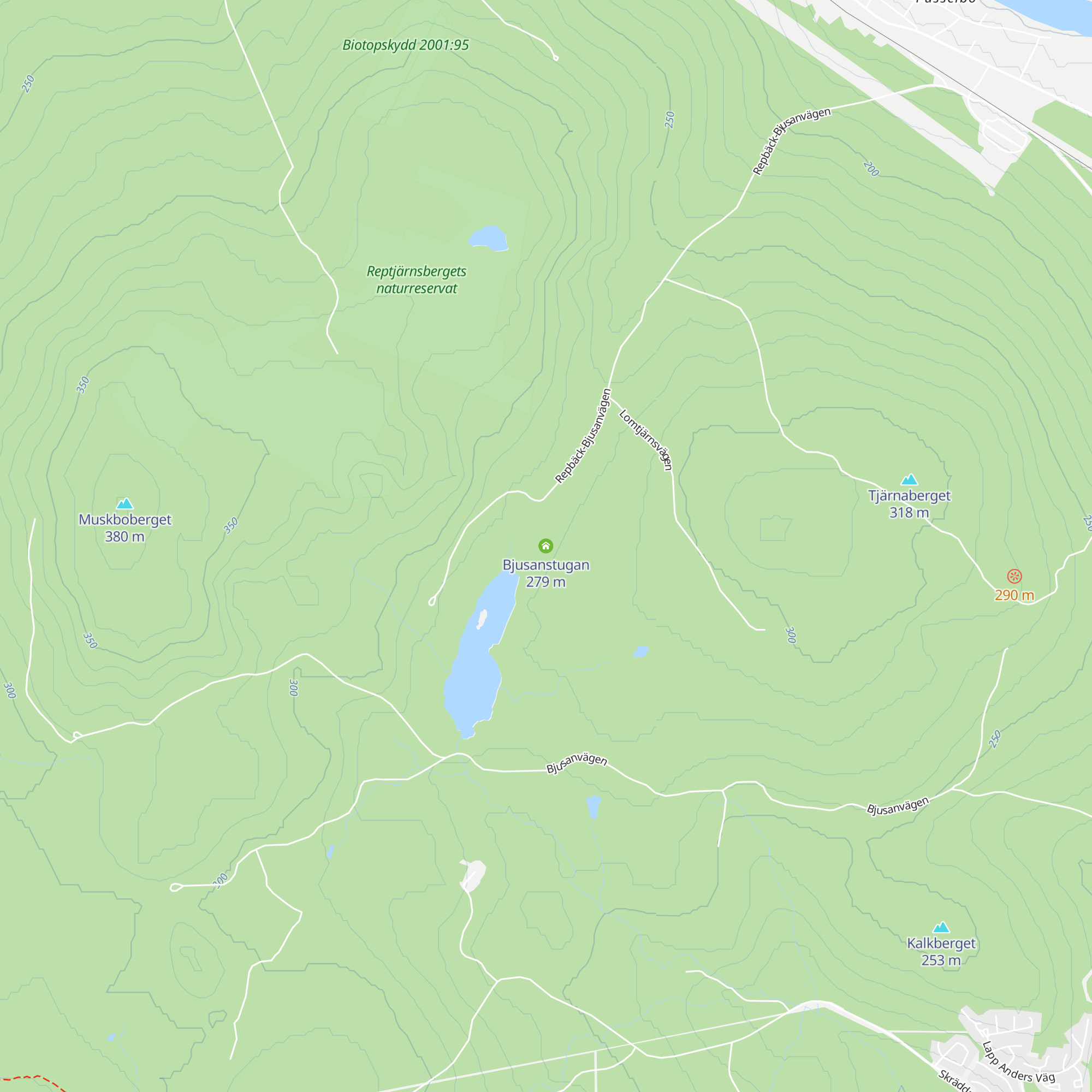 Bjusanstugan map