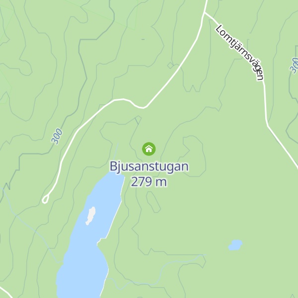 Map of Bjusanstugan
