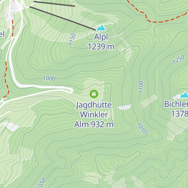 Map of Jagdhütte Winkler Alm