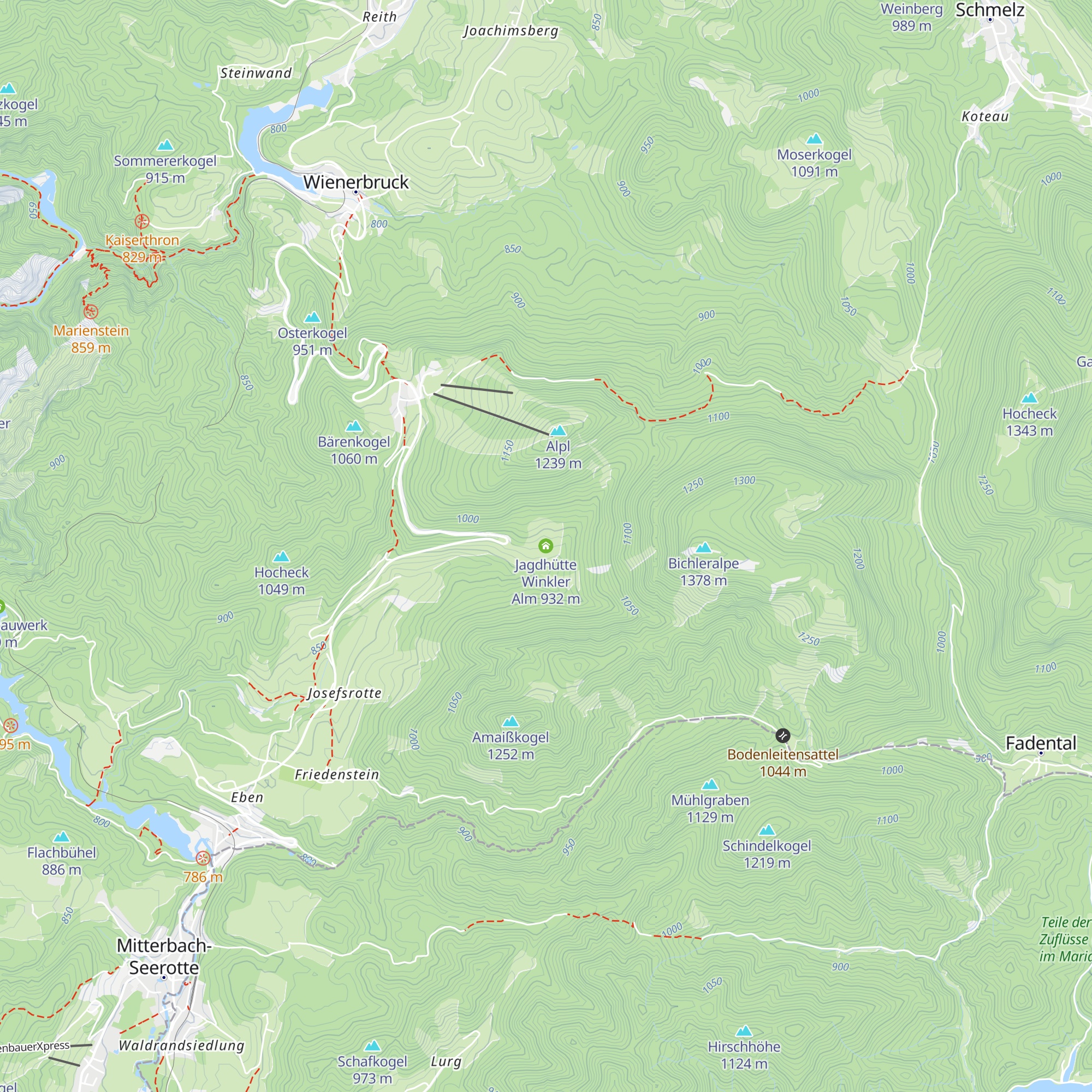Jagdhütte Winkler Alm map