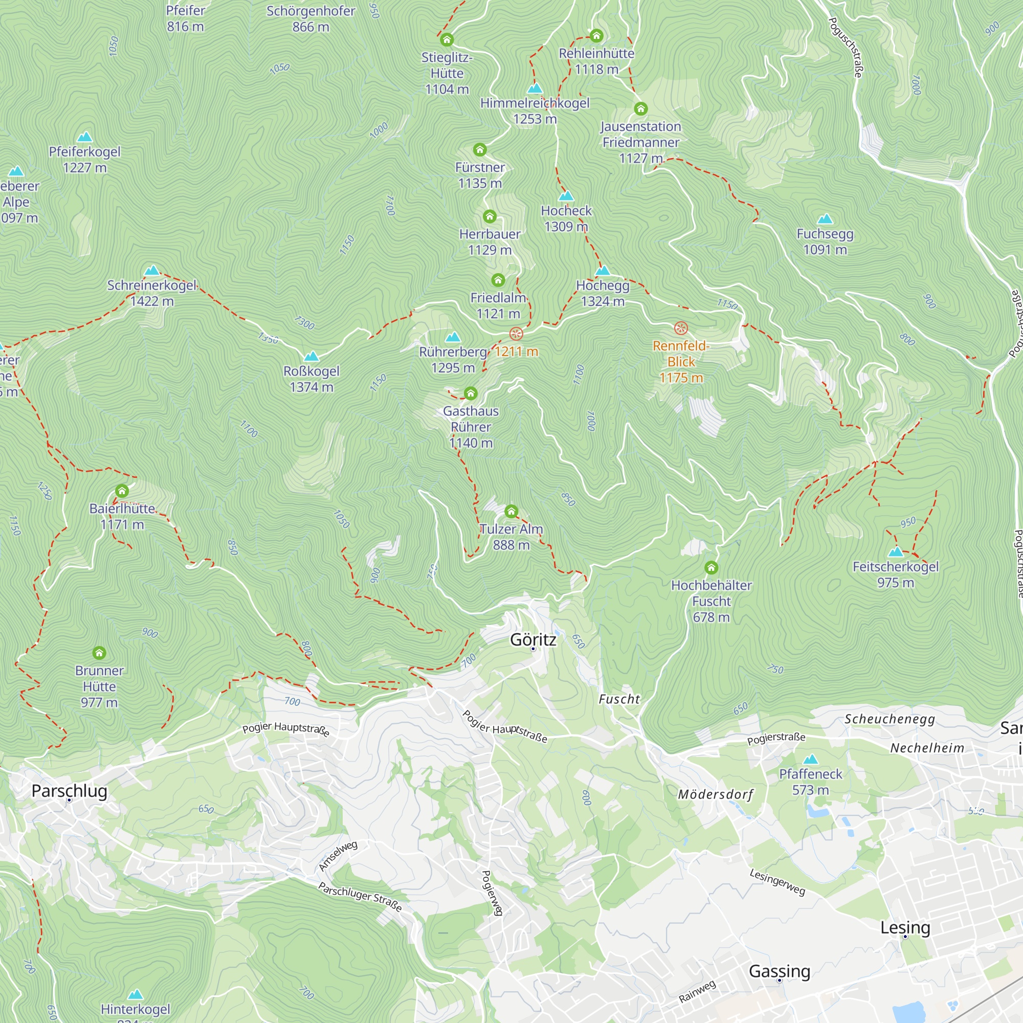 Tulzer Alm map