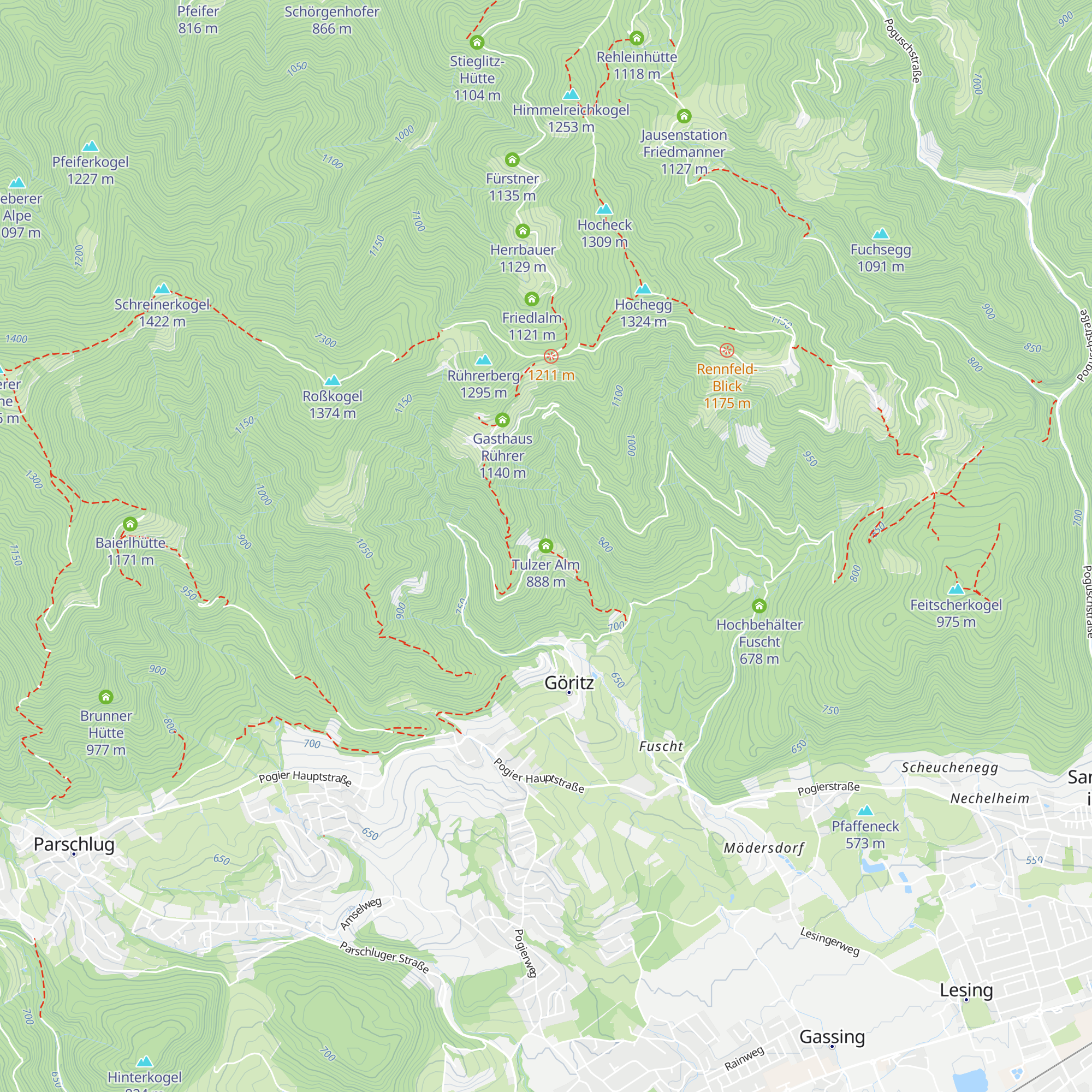 Tulzer Alm map