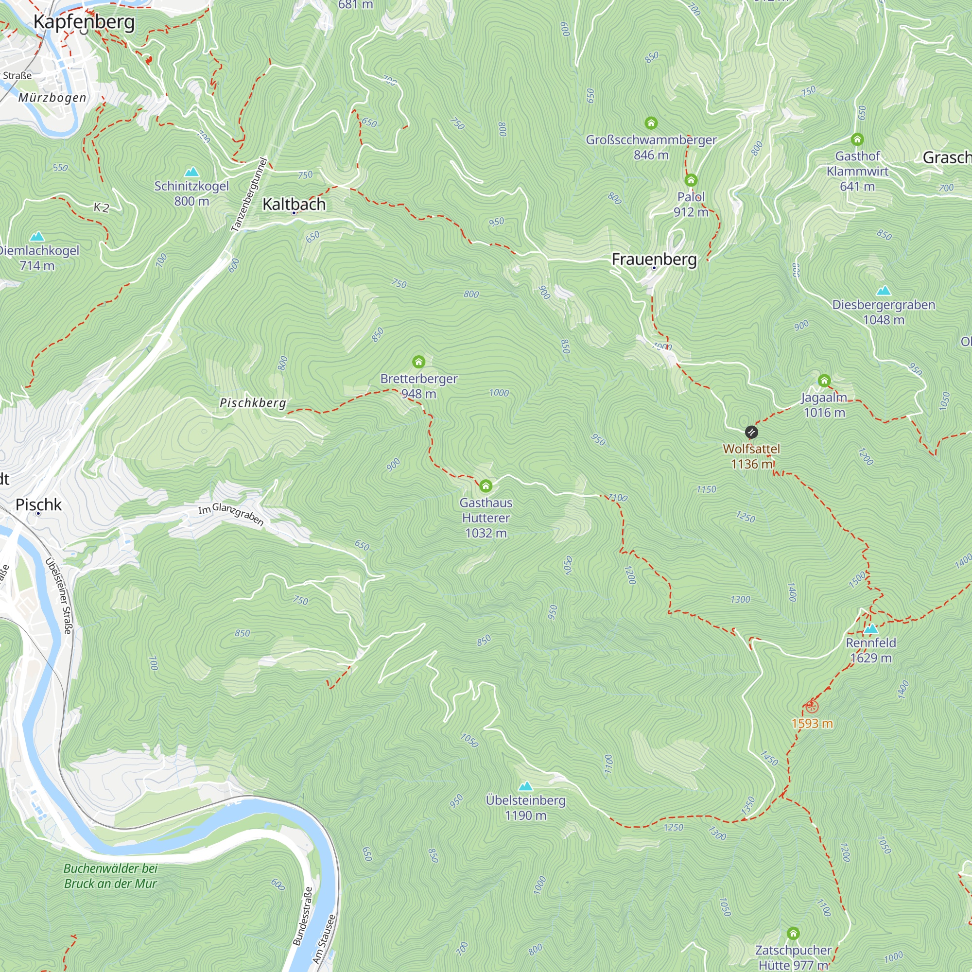 Gasthaus Hutterer map