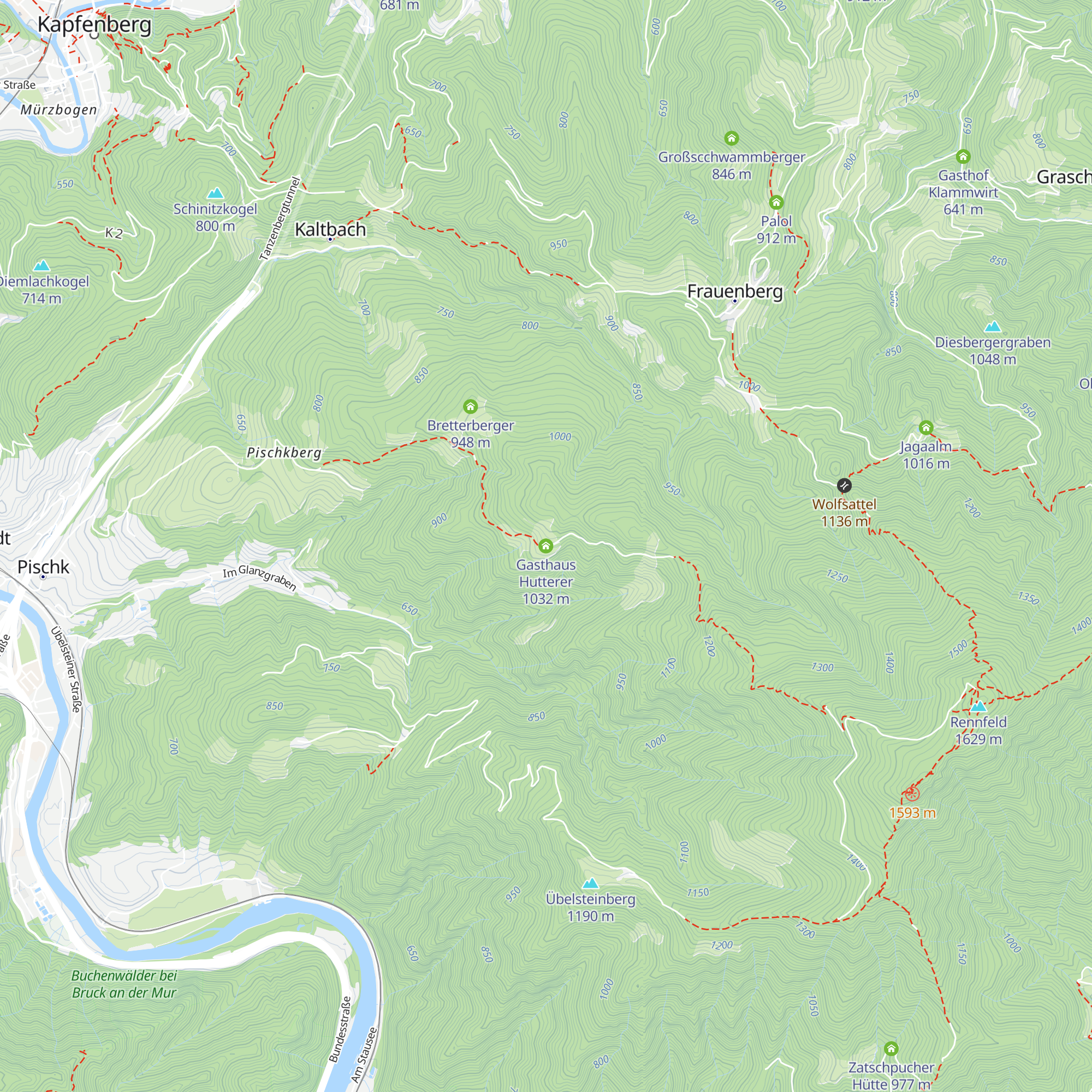 Gasthaus Hutterer map