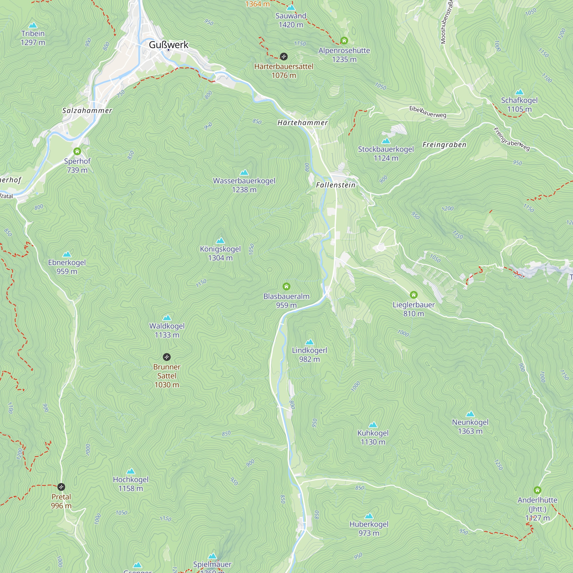 Blasbaueralm map
