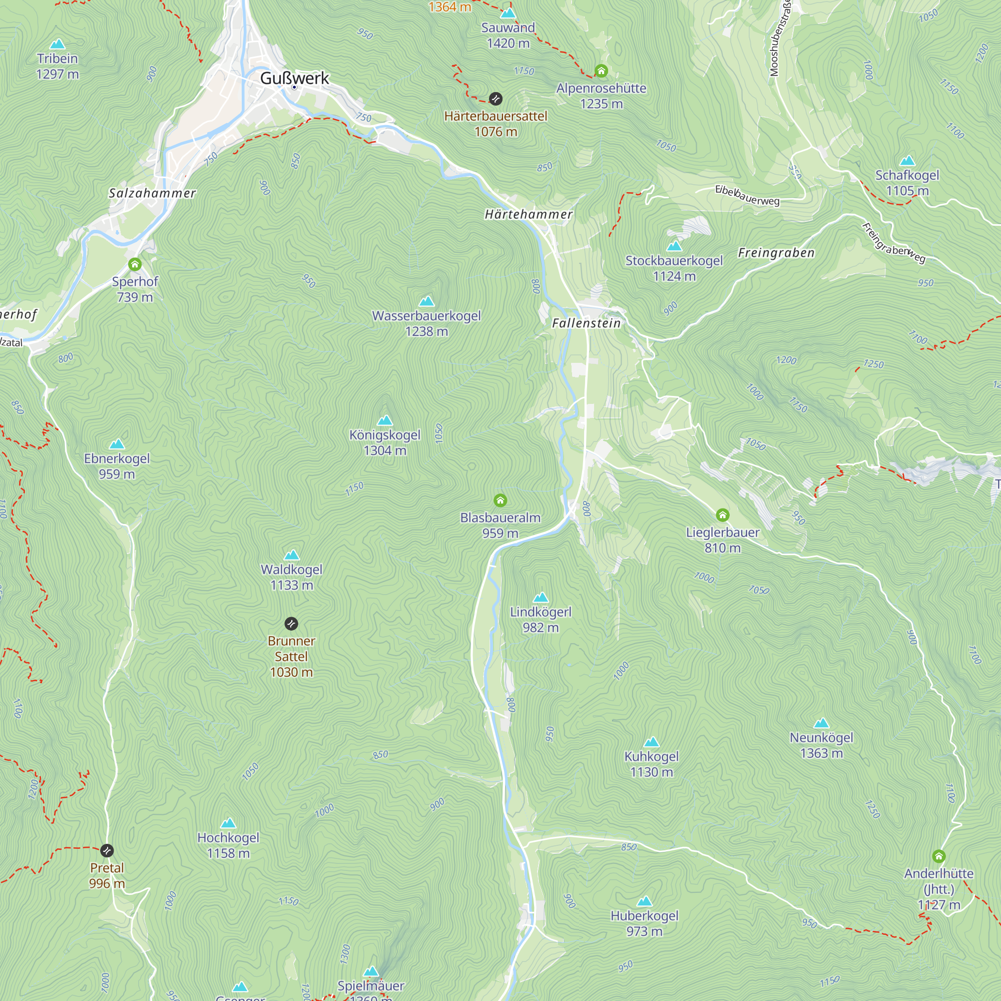 Blasbaueralm map