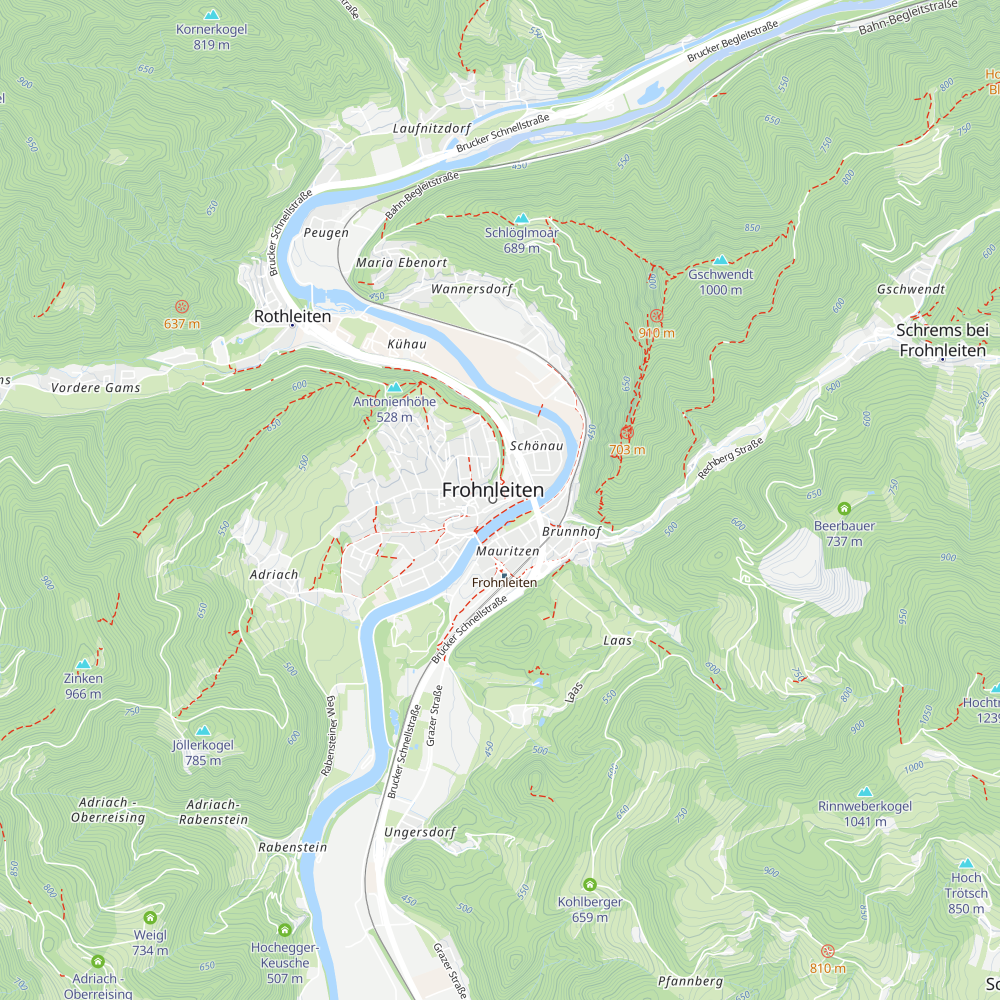 Tourismusverband Frohnleiten map