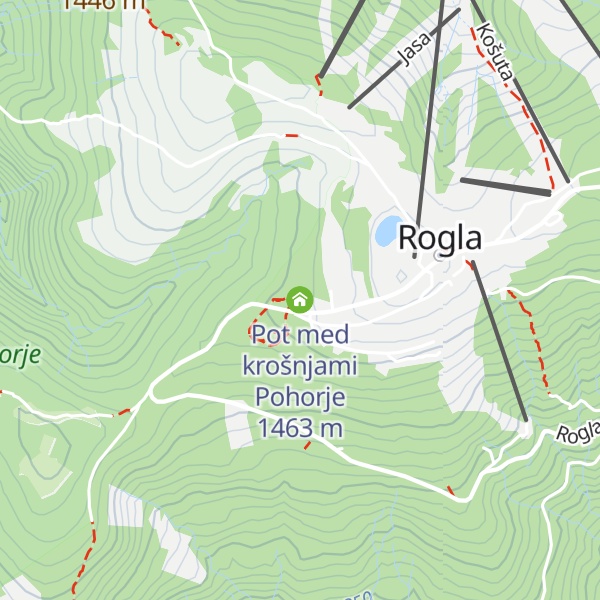 Map of Pot med krošnjami Pohorje