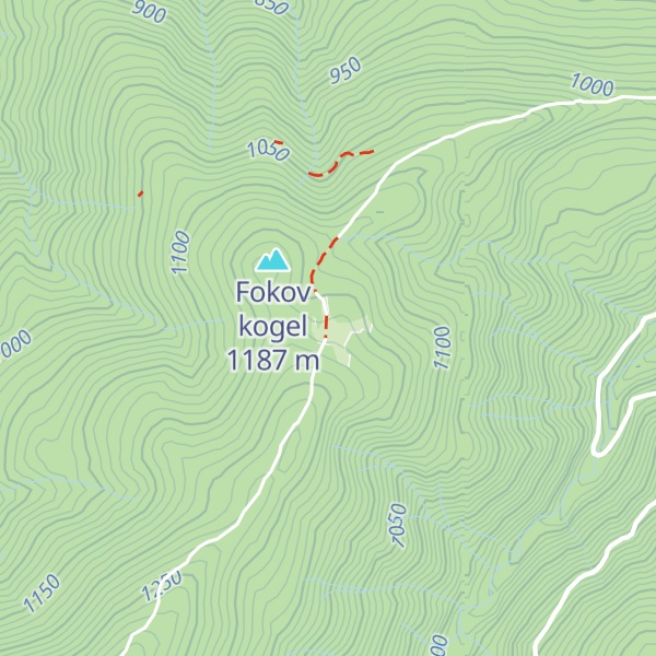 Map of Urbančeva lovska koča