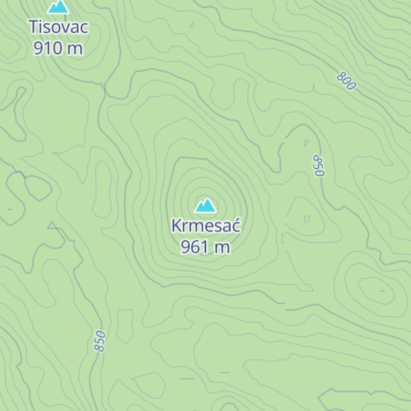 Map of Krmesać