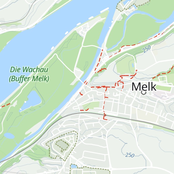 Map of Wachau Info-Center Melk