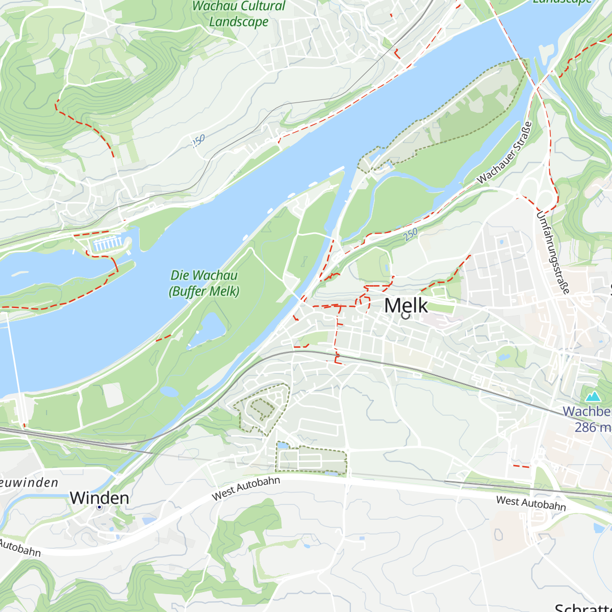 Wachau Info-Center Melk map