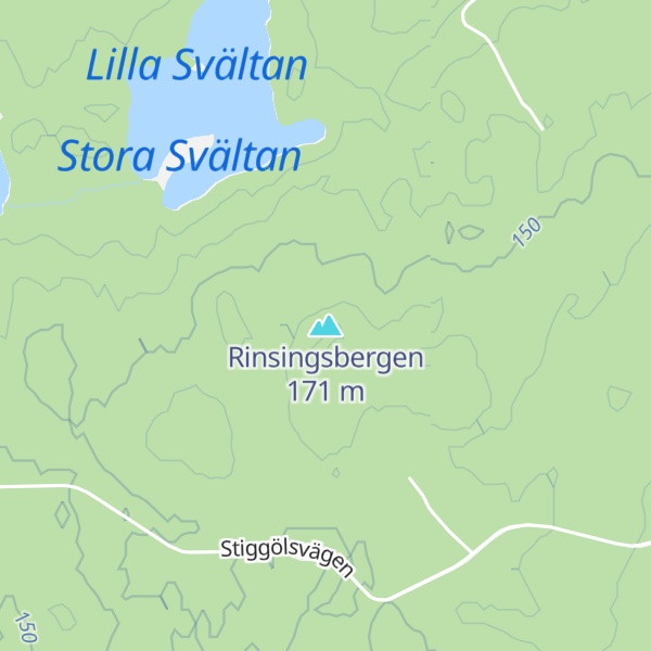 Map of Rinsingsbergen