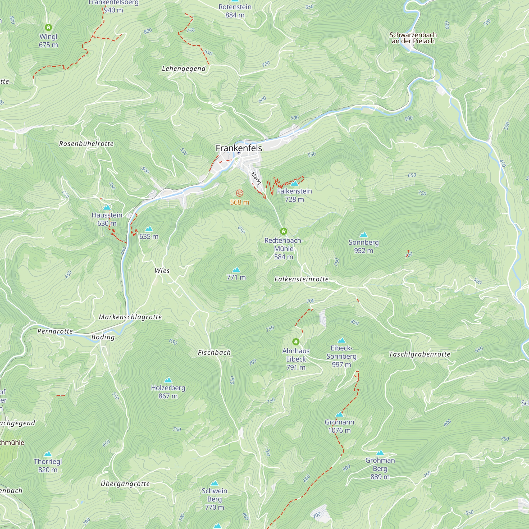 Trahütten map