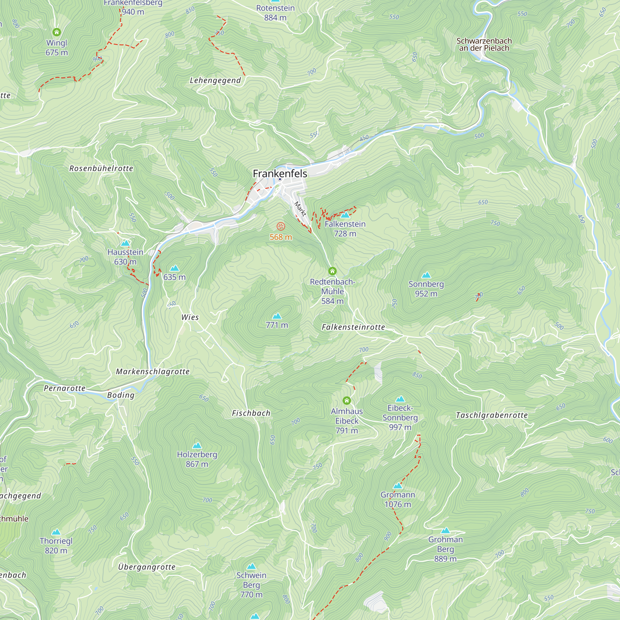 Trahütten map