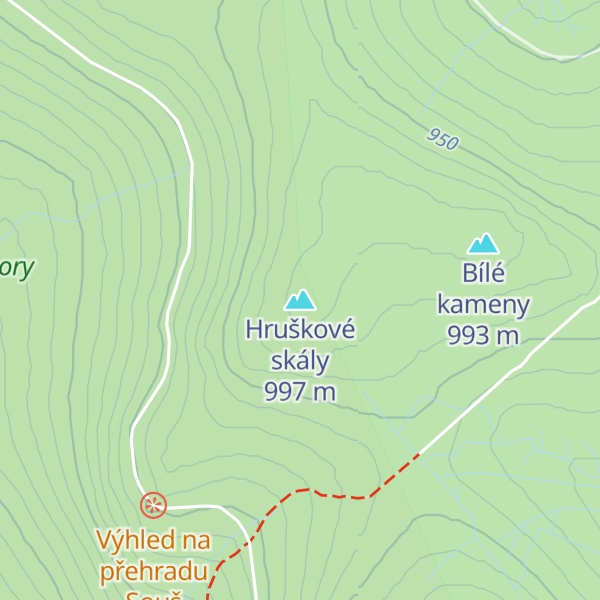 Map of Hruškové skály