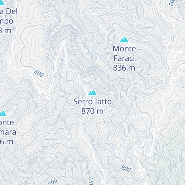 Map of Serro Iatto