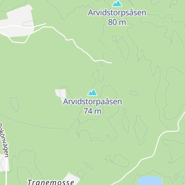 Map of Arvidstorpaåsen