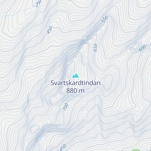 Map of Svartskardtindan