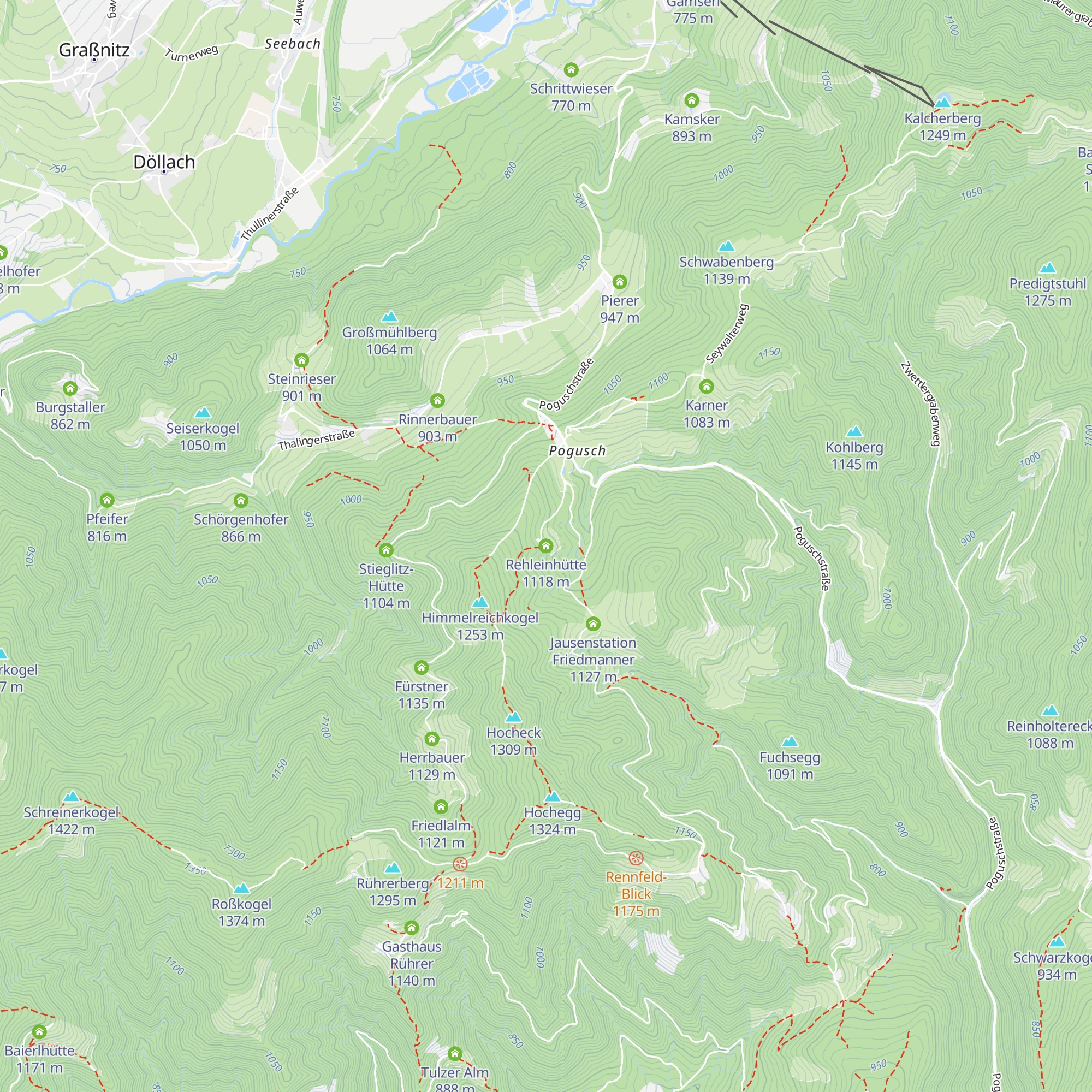 Rehleinhütte map