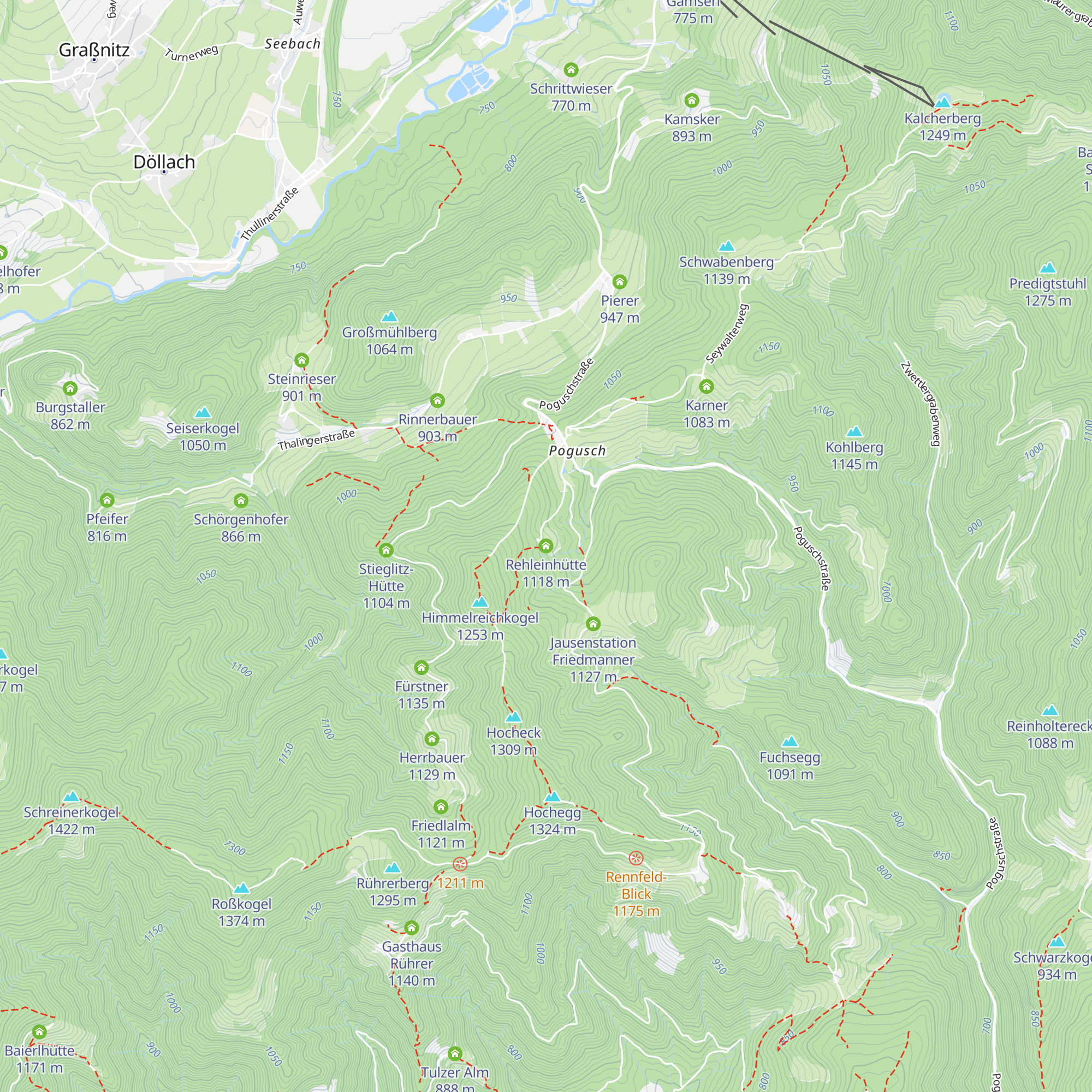 Rehleinhütte map