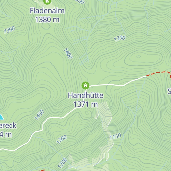 Map of Handhütte