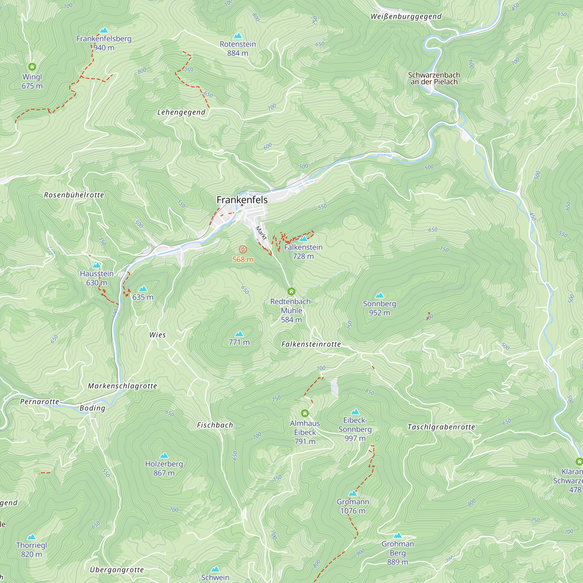Redtenbach-Mühle map