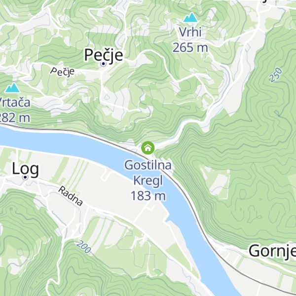 Map of Gostilna Kregl