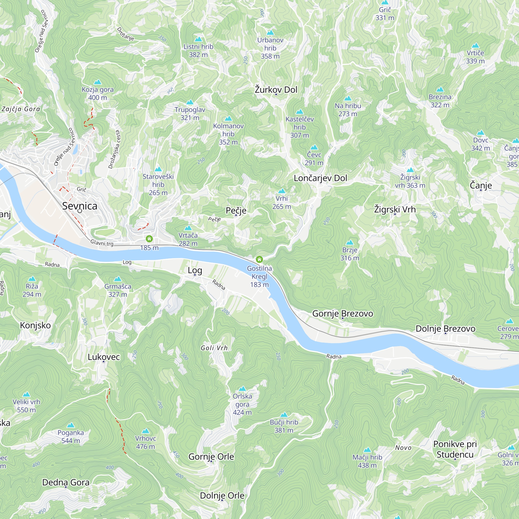 Gostilna Kregl map