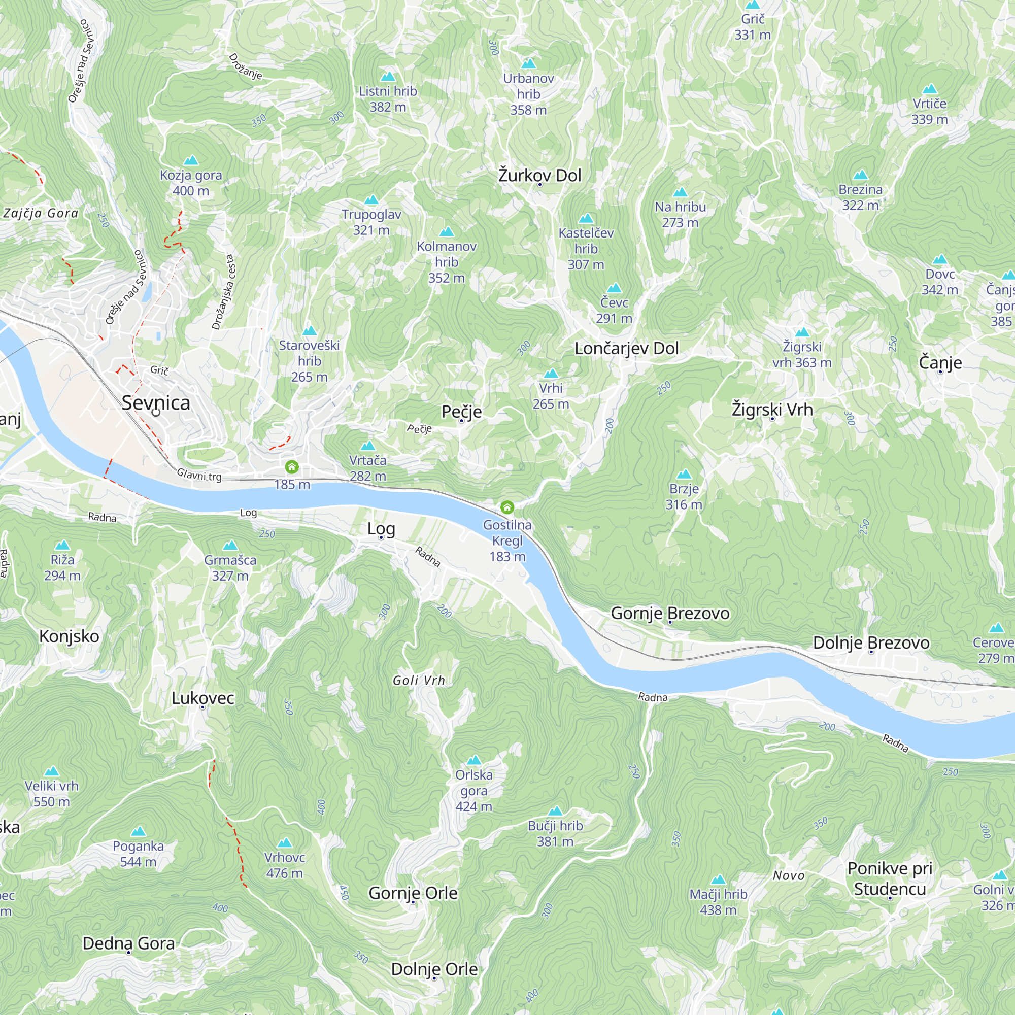 Gostilna Kregl map