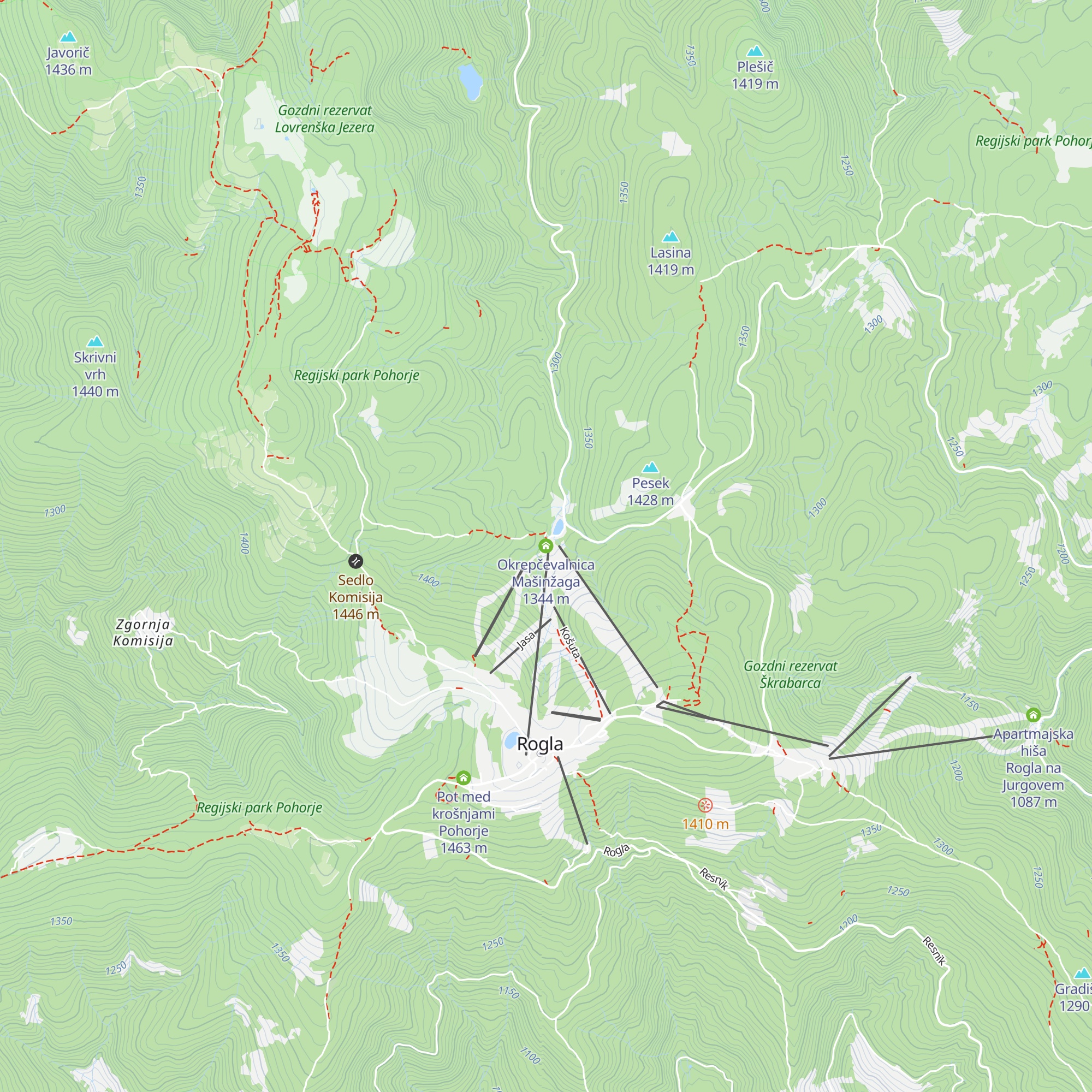 Okrepčevalnica Mašinžaga map