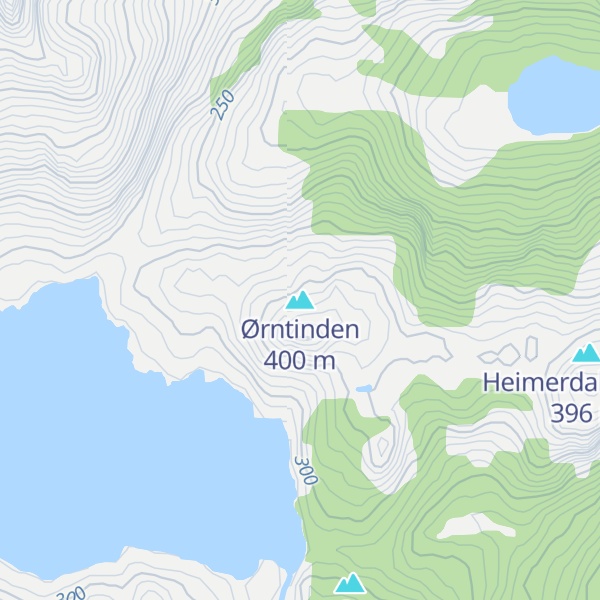 Map of Ørntinden