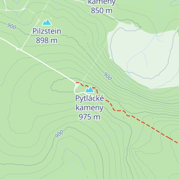 Map of Pytlácké kameny