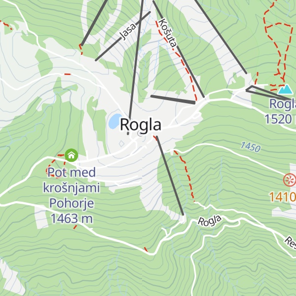 Map of Stara koča