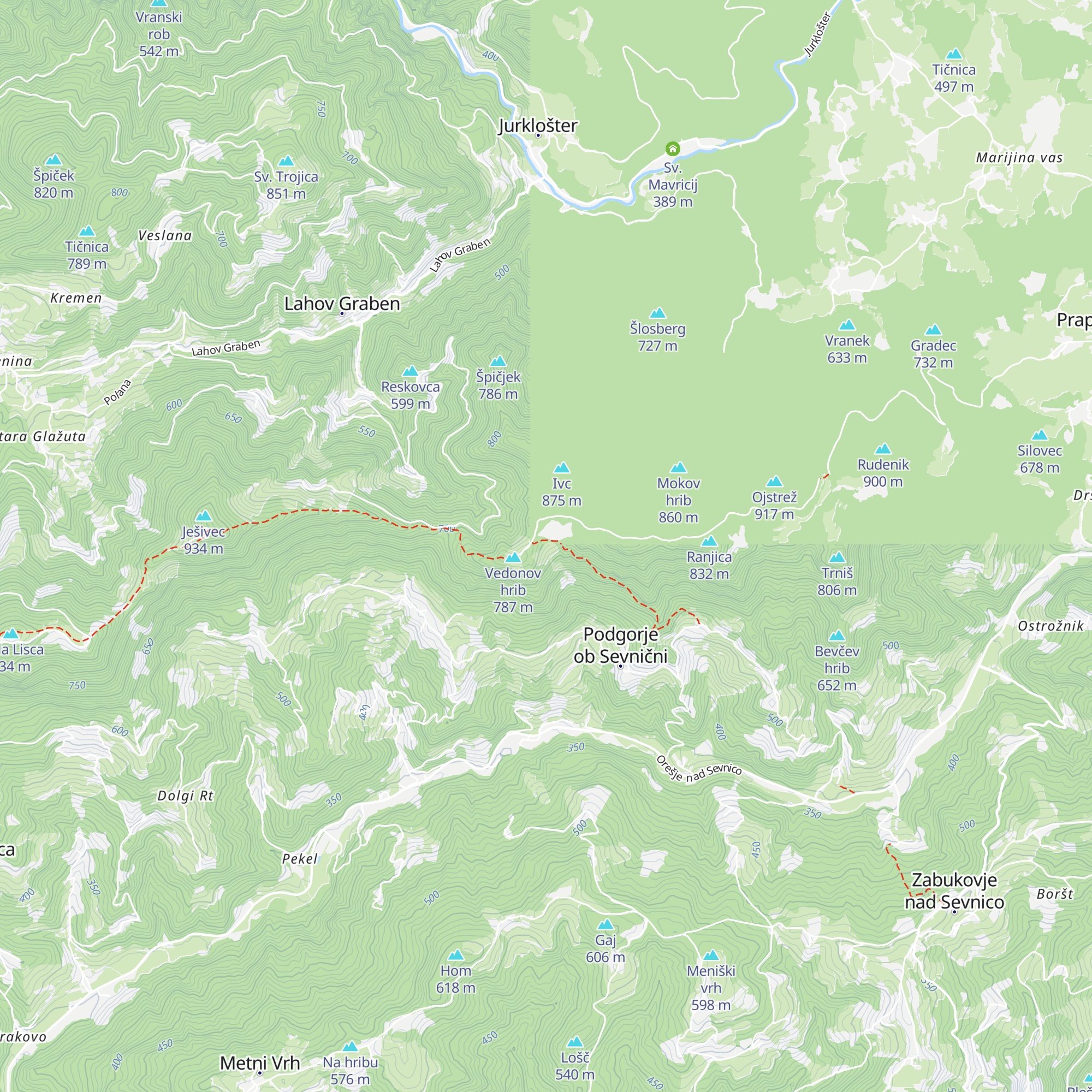 Darinkino zavetišče na Ivcah map