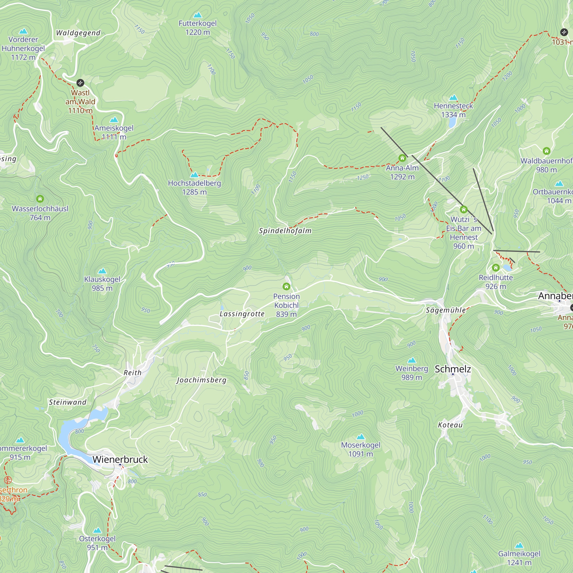 Pension Kobichl map
