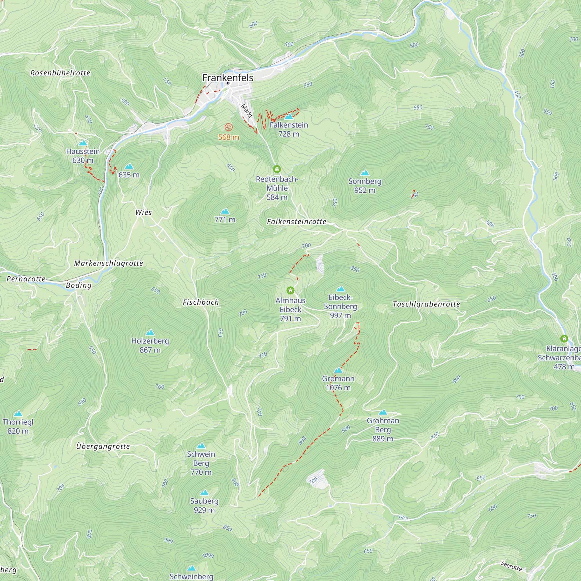 Almhaus Eibeck map