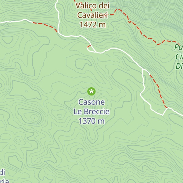 Map of Casone Le Breccie
