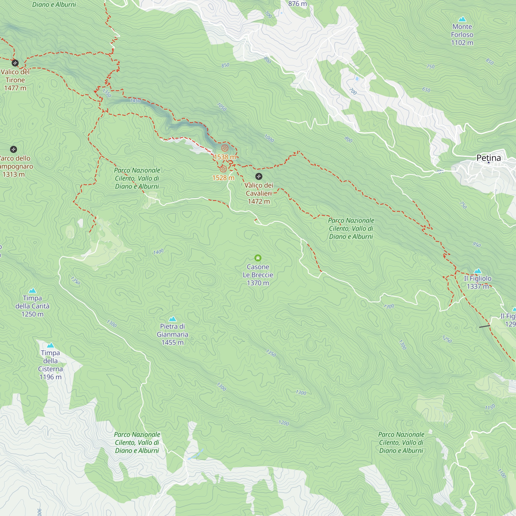 Casone Le Breccie map